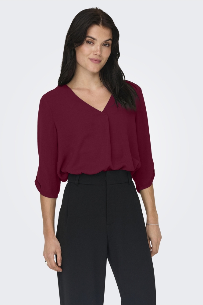 JDYDIVYA LIFE 3/4 TOP WVN NOOS 15226911 CABERNET